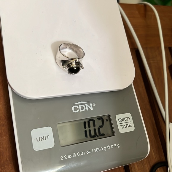 Vintage Signed SURTI Sterling Silver tiger eye ring.Sz:9.5;10.2g - Picture 4 of 4